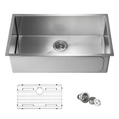 s.f.k30キロ KIBI USA 30'' L Undermount Single Bowl Stainless Steel